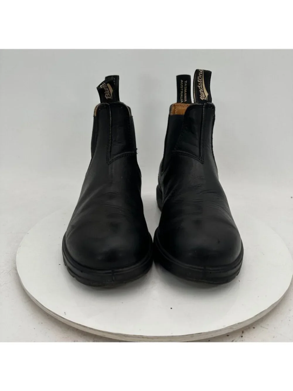 Blundstone Women Size UK 5 US 8 Black Leather Side Elastic Pull On Chelsea Boot